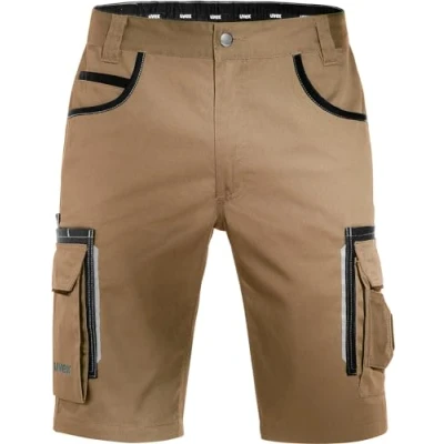 Afbeelding van Uvex Tune Up korte werkbroek voor heren, met Cordura versterkte gereedschapszakken, licht en ademend, Khaki (stad)