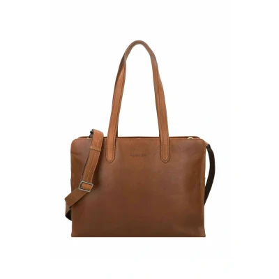 Afbeelding van Plevier Aktetas, Dames, Maat: One Size, Cognac
