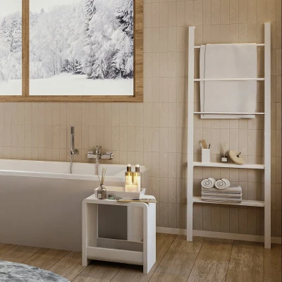 Afbeelding van Allibert Loft Game Ladder Handdoekhouder Wit