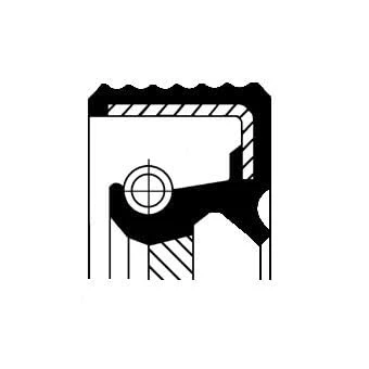 Afbeelding van CORTECO 49360685 Krukaskeerring Versnellingsbak zijde ACM (Polyacryl Rubber)