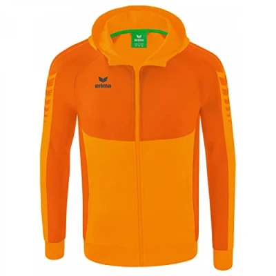 Afbeelding van Erima Six Wings trainingsjack met capuchon new orange/oranje