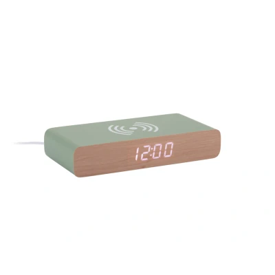 Afbeelding van Karlsson Wekker Retro Flat LED Jungle groen