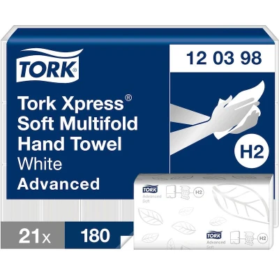 Afbeelding van Tork H2 Xpress Soft Multifold Handdoek 2 laags 3780stuks (120289)