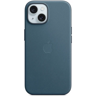 Afbeelding van Apple MagSafe Textiel Back Cover Blauw iPhone 15