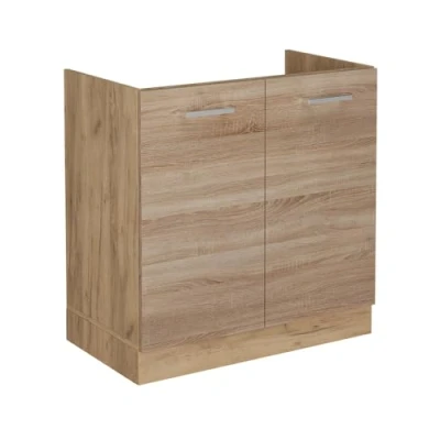 Afbeelding van Vicco Wastafelkast R Line, Sonoma/Krachtige eik goud, 80 cm zonder werkblad