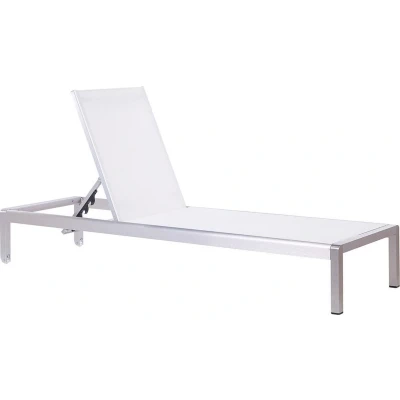 Afbeelding van Beliani FOSSATO Strandstoel Wit Aluminium