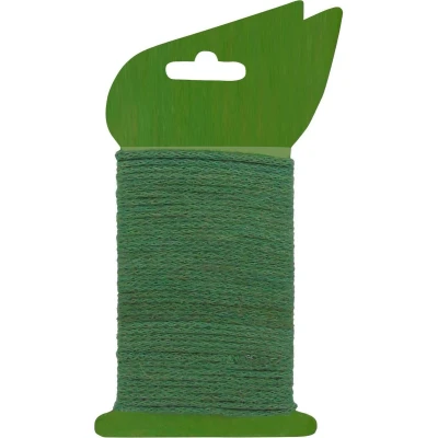 Afbeelding van Jute bindtouw groen met ijzeren kern dia. 2,75 mm x 10 m Nature