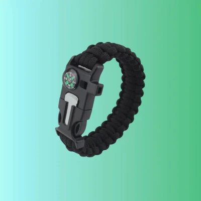 Afbeelding van Survival paracord armband met 5 functies