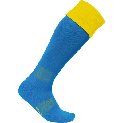 Afbeelding van PROACT Tweekleurige sportsokken PA0300 Sporty Royal Blue / Yellow