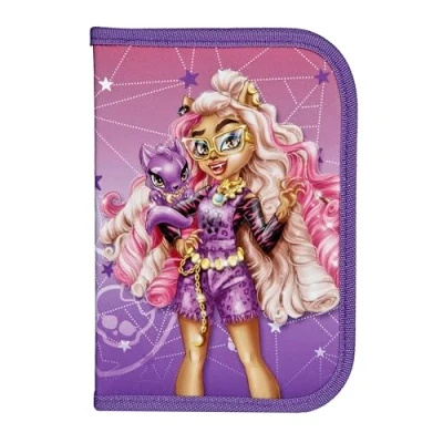 Afbeelding van Scooli Monster High Pennenetui gevuld met hoogwaardige pennen en accessoires Ideaal voor school, vrije tijd onderweg Vanaf 6 jaar