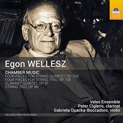 Afbeelding van Gabriela Opacka Boccadoro, Peter Cigleris, Veles Ensemble Wellesz: Chamber Music (CD)