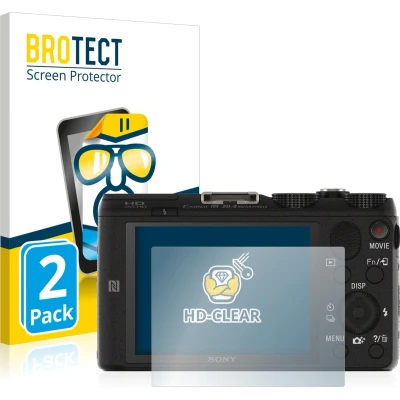 Afbeelding van BROTECT Screenprotector voor Sony Cyber Shot DSC HX60V Folie Beschermfolie transparant (2 Stuks)