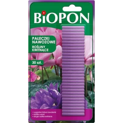 Afbeelding van BIOPON Meststokjes voor bloeiende planten, 30 stuks.