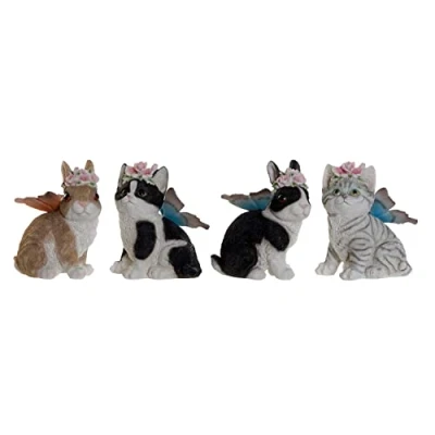 Afbeelding van Decoratieve figuren DKD Home Decor 11 x 13 15 cm dieren (4 Stuks)