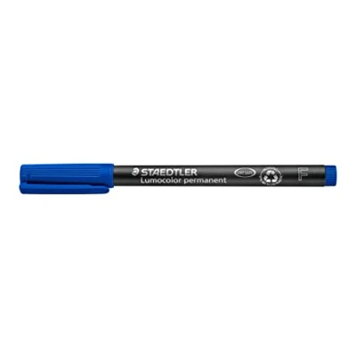 Afbeelding van Viltstift Staedtler Lumocolor 318 permanent F blauw