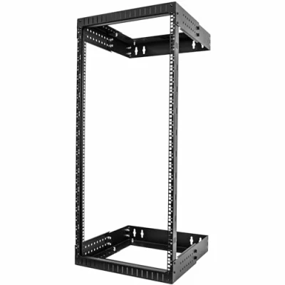 Image de StarTech.com Baie de Brassage Murale 19 pouces 24U Rack Mural Profondeur Réglable 12 20&quot; Réseau ouvert Équipement AV/Data/IT &amp; Switch Informatique (RACK 20 WALL OA) cadre 2 montants montable sur mur