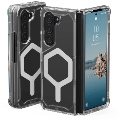 Afbeelding van Urban Armor Gear Plyo Pro Case Backcover Samsung Galaxy Z Fold5 Ice, Zilver MagSafe compatible, Stootbestendig