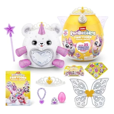 Afbeelding van Rainbocorns Fairycorn Princess Serie 6 ijsbeer Gemmie de Verzamelbaar pluche dier magische verrassingen van sprookjesprinses, dier, stickers (ijsbeer)