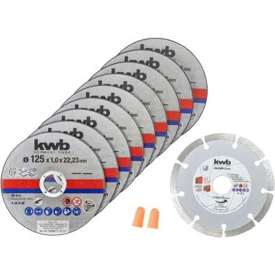 Afbeelding van KWB 9+1 Doorslijpschijf set 125x1,0mm