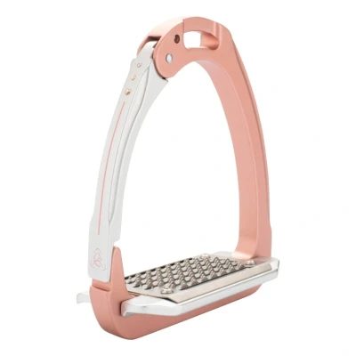 Image de Acavallo Étriers Arena Alu Plus 2.0 avec Strass Rose Antique/Alu
