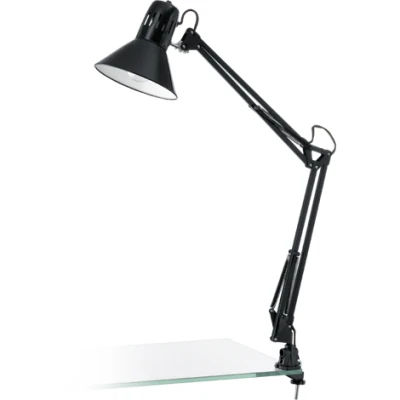 Afbeelding van EGLO Firmo Tafellamp Klemlamp E27 73 cm Zwart Glanzend