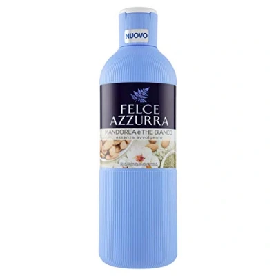Afbeelding van Felce Azzurra Badkamer douche amandel en de wit, omhullende geur, hydrateert huid 650 ml