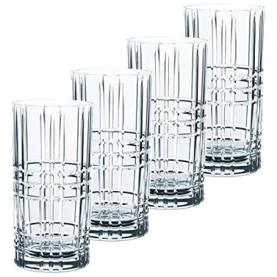 Afbeelding van Spiegelau &amp; Nachtmann Square 101049 Longdrinkglazen, kristal, 445 ml, 4 stuks