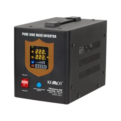 Afbeelding van KEMOT prosinus noodvoeding, 500 stuks, zuivere sinus, laadfunctie, 12 V, 230 800 VA/500 W