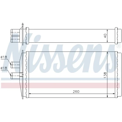 Afbeelding van Nissens Kachelradiateur 73655
