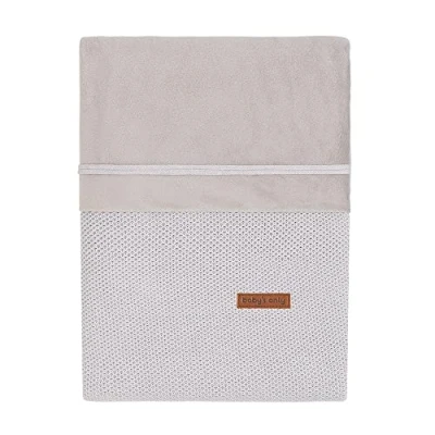 Afbeelding van Baby&#039;s Only Gebreid baby dekbedovertrek ledikant deken Classic 1.5 TOG Zilvergrijs 100x135 cm