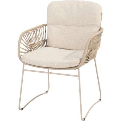Afbeelding van 4 Seasons Outdoor Murcia Dining Tuinstoel Latte Beige Tuinstoelen