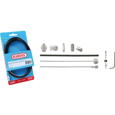 Afbeelding van Elvedes Remkabel Set Voor Trommelrem 1350/1000 Mm Zwart/zilver