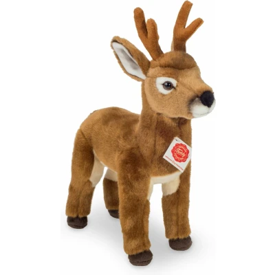 Afbeelding van Hermann Teddy Knuffeldier Hertje/Ree zachte pluche stof premium knuffels bruin 30 cm Hertjes