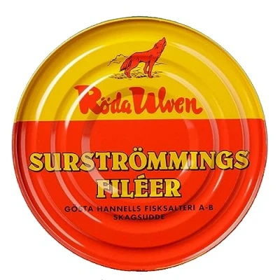Afbeelding van Surströmming Filet Röda Ulven 300 g blik (met gefermenteerde filet)