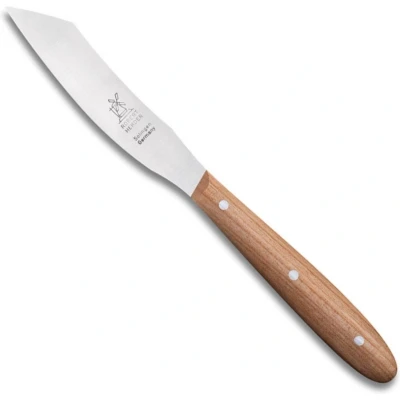 Afbeelding van Robert Herder Yatagan Groentemes Fruitmes RVS Lemmet 8 cm Heft Kersenhout