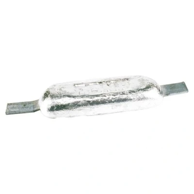 Afbeelding van Romp anode zink met strip 1.00kg 110x60x28mm