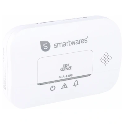 Afbeelding van Smartwares FGA 13081 Koolmonoxidemelder werkt op batterijen Detectie van Koolmonoxide