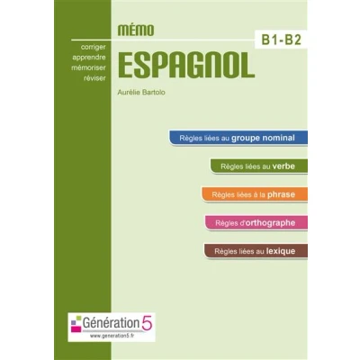 Image de Mémo espagnol B1 B2 (lycée)