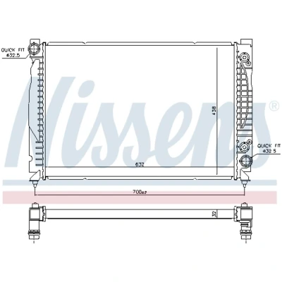 Afbeelding van Nissens Radiateur 60316