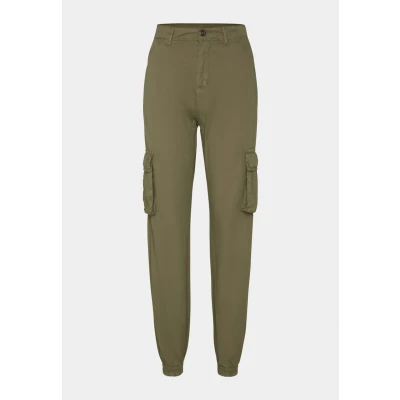 Afbeelding van DEF RUBY Cargobroek, Dames, Maat: Large, Olive