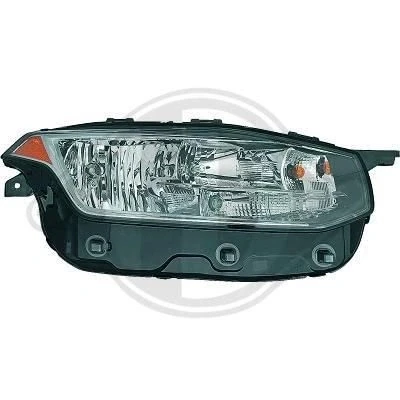 Afbeelding van DIEDERICHS 7686080 Koplampen rechts H11, H9, LED Zonder afregelmotor voor LWR