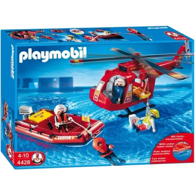 Afbeelding van PLAYMOBIL Reddingshelikopter en boot 4428