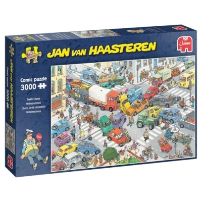 Afbeelding van Jan Van Haasteren Puzzel Verkeerschaos 3000 Stukjes