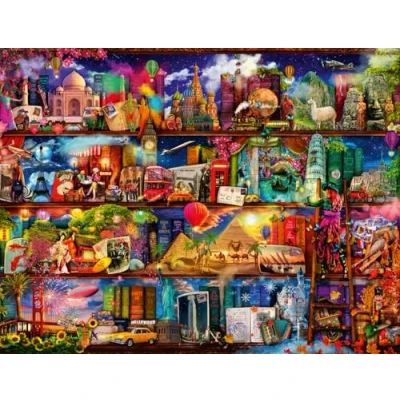Afbeelding van Ravensburger puzzel Aimee Stewart wereld de boeken Legpuzzel 2000 stukjes