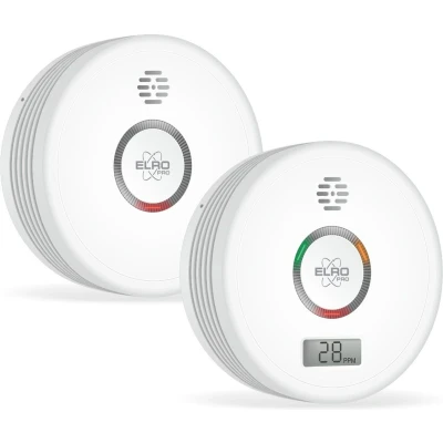 Afbeelding van ELRO FF4910 PRO Brandpreventieset Rookmelder &amp; Koolmonoxidemelder met 10 jaar Batterij Voldoet a