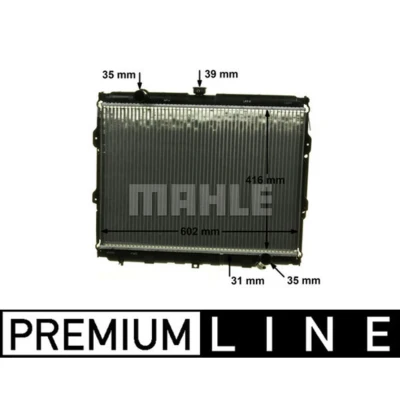 Afbeelding van MAHLE ORIGINAL CR 1319 000P Radiateur voor voertuigen met/zonder airco 610 440 26 Koelribben gesoldeerd
