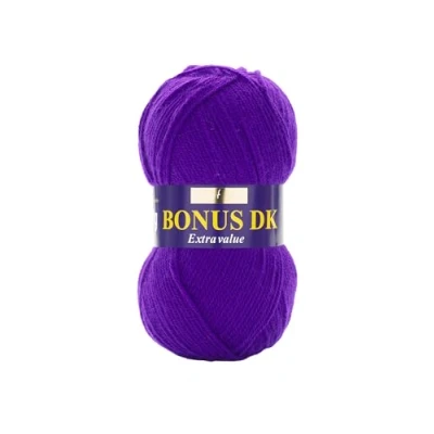 Afbeelding van Hayfield Double Bonus breiwol DK 100 g, garen, lichtpaars, 19 x 9 cm