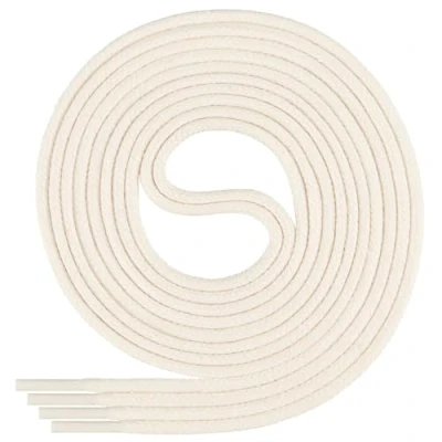 Afbeelding van Di Ficchiano SW 03 Crème 100 ronde veters, gewaxt, diameter 2 4 mm, voor stadsschoenen, wandelschoenen en leren schoenen, ivoorkleurig, cm/diameter 3 mm