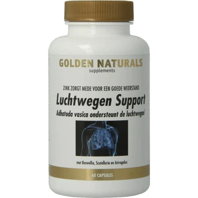 Afbeelding van Golden Naturals Luchtwegen Formule Capsules 60VCP