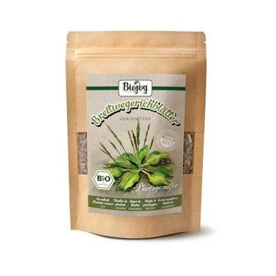 Afbeelding van Biojoy Biologische weegbree bladeren (100 g), gedroogd en gesneden, thee (Plantago major)